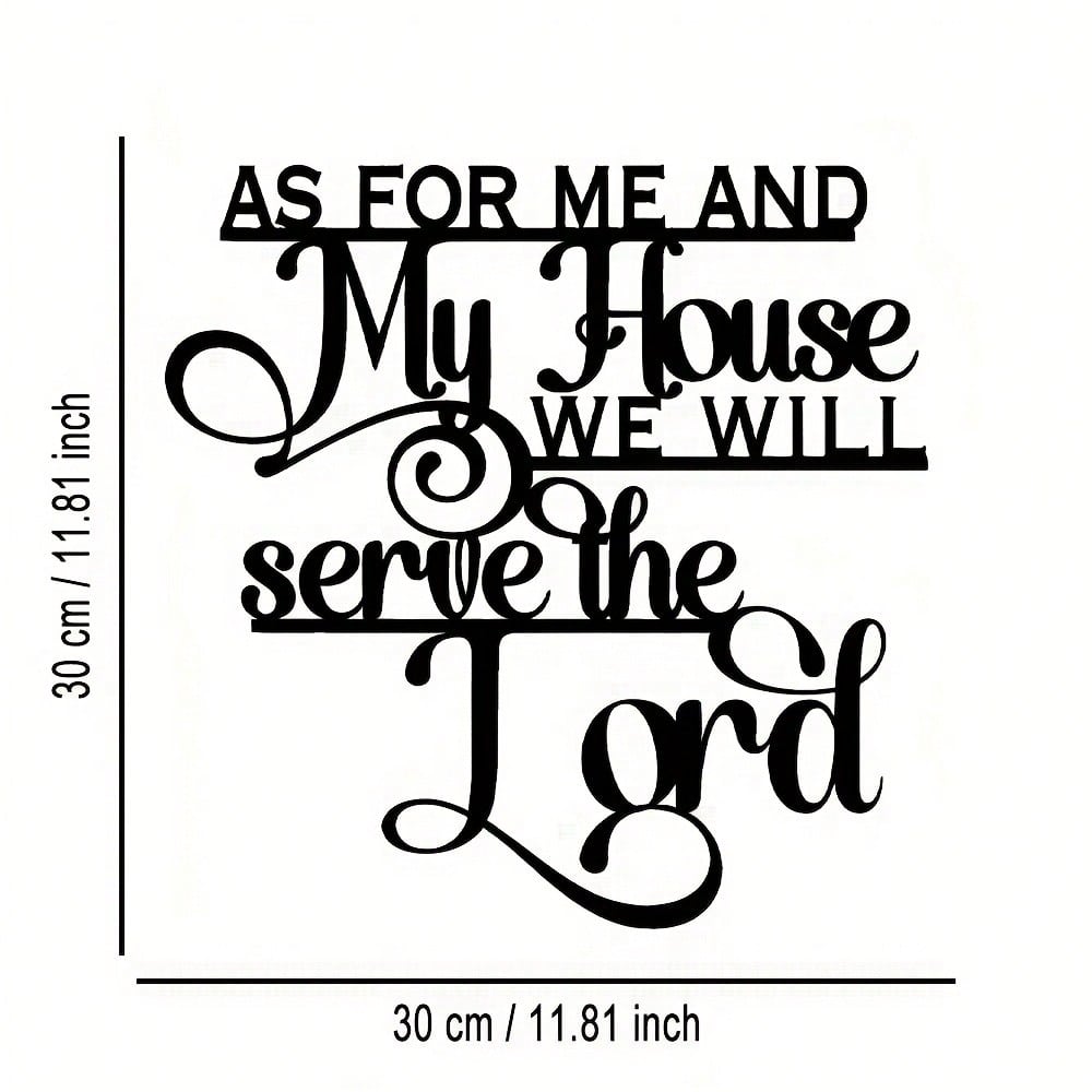 Fine Crafted Bible Verse Metal Sign for Home Decor Christmas Gift