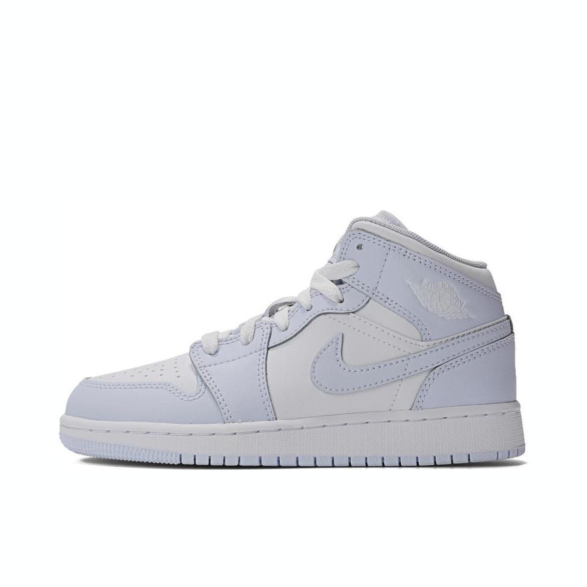 

Jordan Air 1 Mid Performance Training Kids Basketball Shoes Light Blue Kids Sneakers FH29450042-25 36