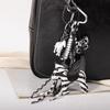 Keychain Pendant Faux Leather Horse Charm Key Chain with Woven Rope Keys Handbags Wallets Accessories