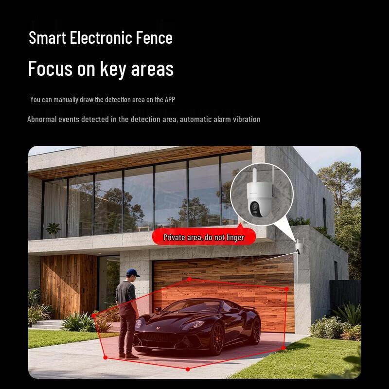Hikvision 5MP 3K Wireless Outdoor PTZ Security Camera with AI Human Tracking CN plug (adapter included)