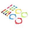 Torpedos Swim Sinking Set Seahorses Fish Rings Underwater Swimming Pool Toy for Children Kids