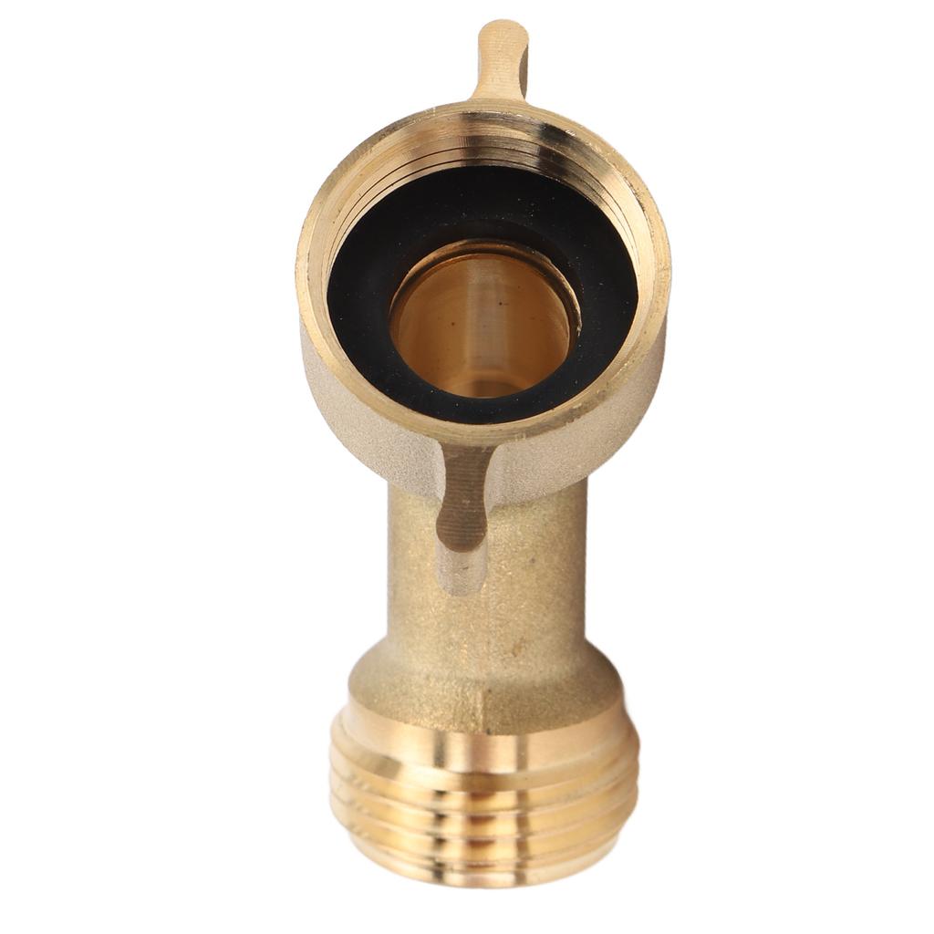 45 Degree Water Hose Elbow 3 4inch Threads Brass Construction Garden Hose Elbow Adapter for RV Motorhome Trailer Marine