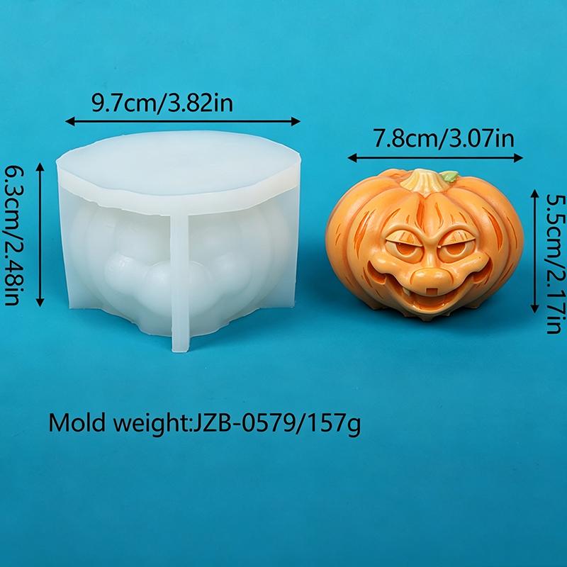 Xiaomi Halloween Ghost Rose Skull Devil Pumpkin Silicone Candle Mold DIY Aroma Soap Plaster Clay Craft Casting Home Party Decor