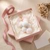 Plush Grape Decorative Pendant Keychain for Handbags, Fuzzy Cluster Bag Charm with Decoration Bow, Fluffy Ball Keyring Backpacks and Purses