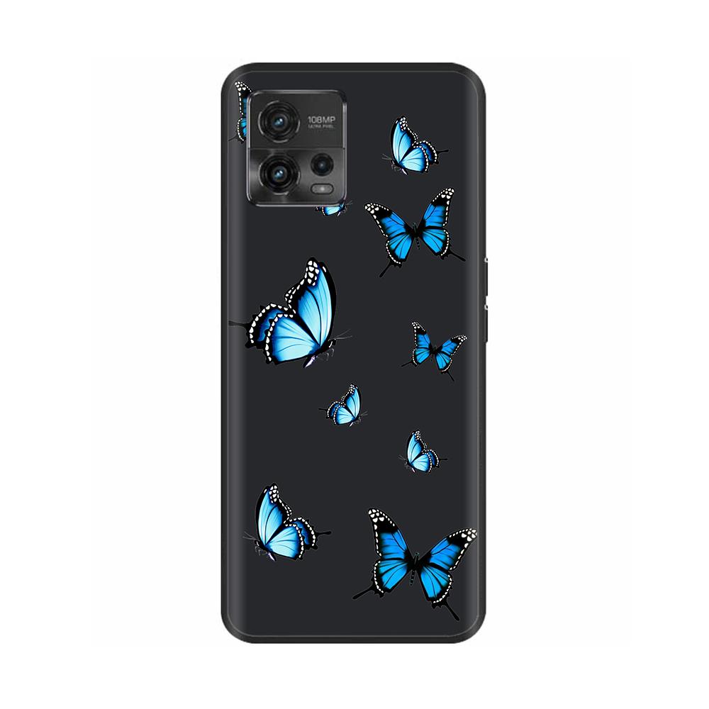 For Motorola Moto G72 Case G 72 Soft Black Painted Silicone Bumper Back Cover For Motorola Moto G72 Case 6.55" Coque Fundas Capa