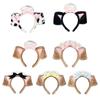 Soft Plush Dog Ear Hairband For Women Girls Cosplay Anime Hair Hoop Party Costume Sweet Style Accessory