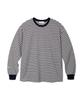 BAKKEN [Men] Cotton Color Block Stripe Long Sleeve T-Shirt Bk4343 (3 Colors)