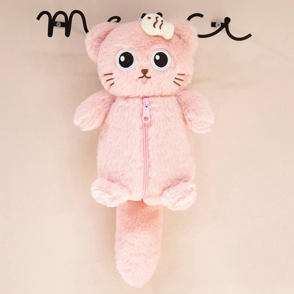 Large Capacity Plush Capybara Pen Bag Multi Functional Cartoon panda Pencil Case  Girl Gift