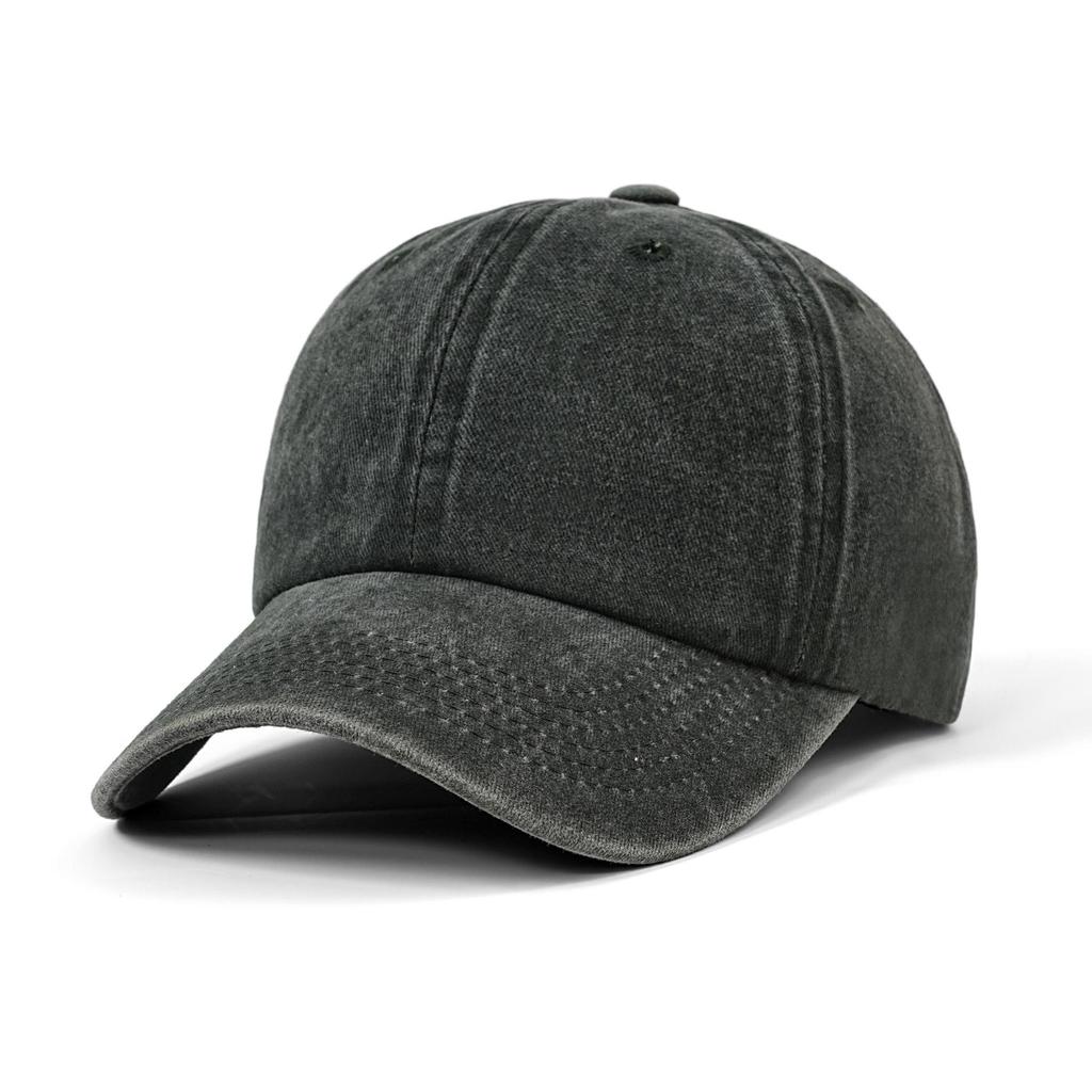 Vintage Distressed Dad Hat with Embroidered Logo – Soft Brim, Flat Bill Baseball Cap