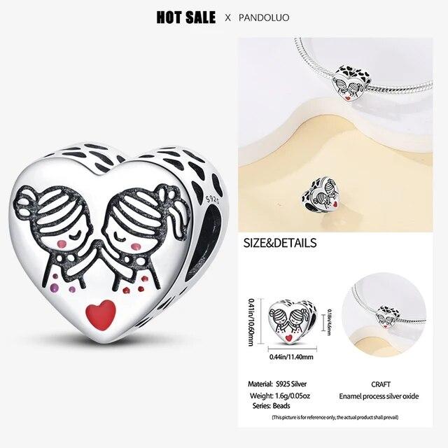Charms 925 Original FitNew 925 Original Charm Bracelet Women 925 Silver Pendant Beads DIY Jewelry Gift