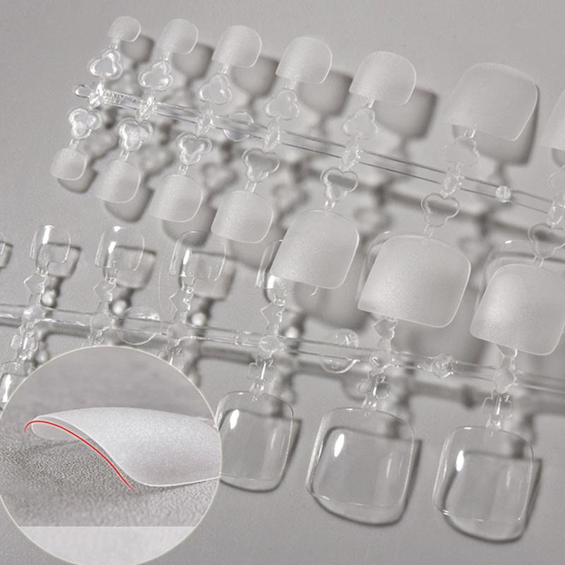 240 Buc. Unghii de la picioare Acoperire Completă Pătrate Vârfuri Unghii False