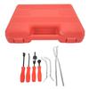 8PCS Drum Brake Puller Tool Kit Universal 45 Steel Oxidation Chromate Coating with Storage Box