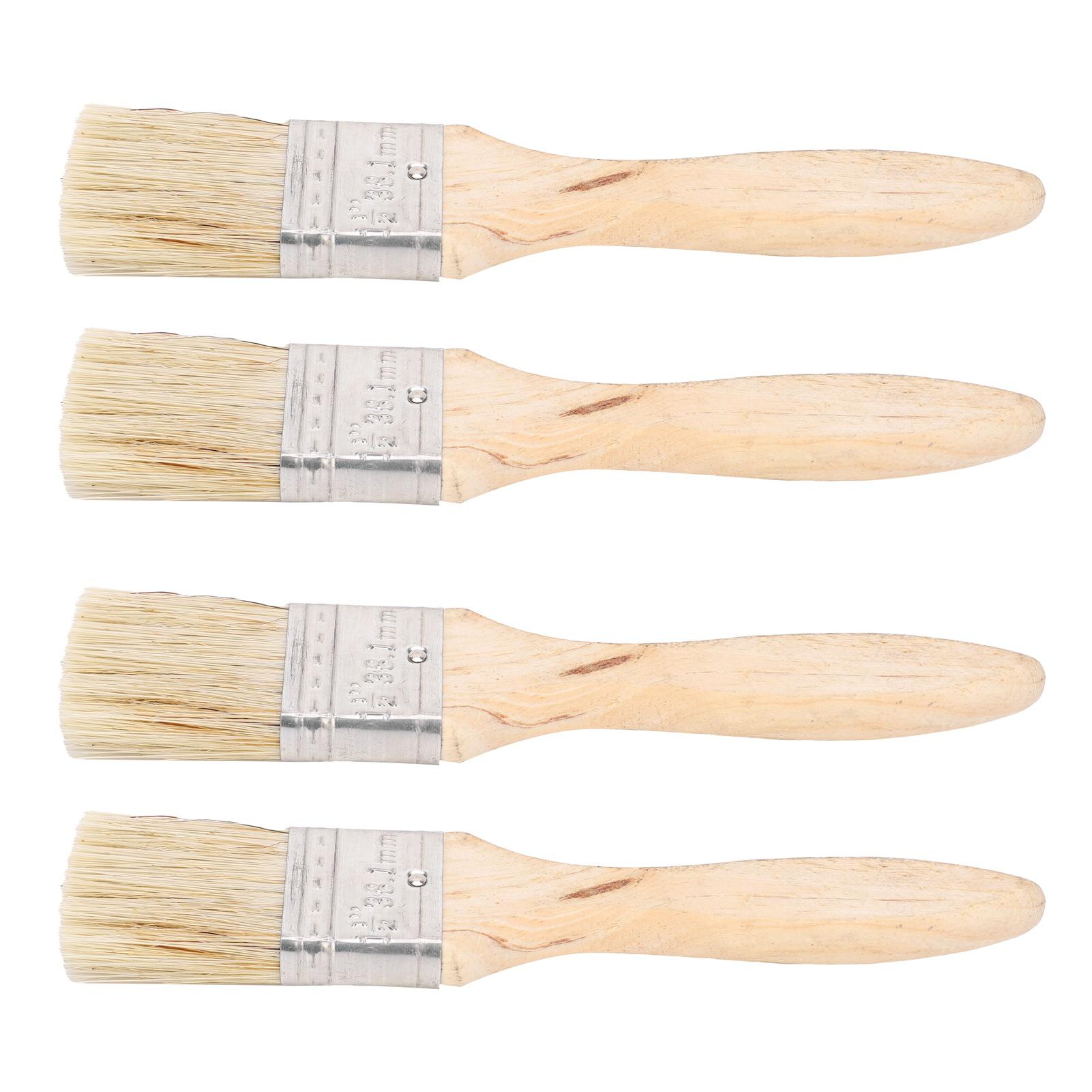 

20 шт. Кисти для рисования плоские расширяющиеся искусственный мех деревянная ручка набор кистей для рисования чистки