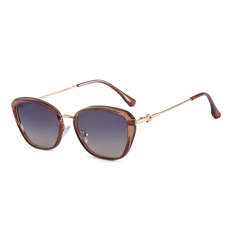 2026 Women's Trendy High-End Cat Eye Polarized Sunglasses - Slimming Effect & UV Protection