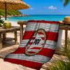 Asciugamano da Spiaggia con Stemma Psv Eindhoven in Microfibra, Leggero e Asciugatura Rapida, per Viaggi Estivi, Piscina, Regalo di Compleanno