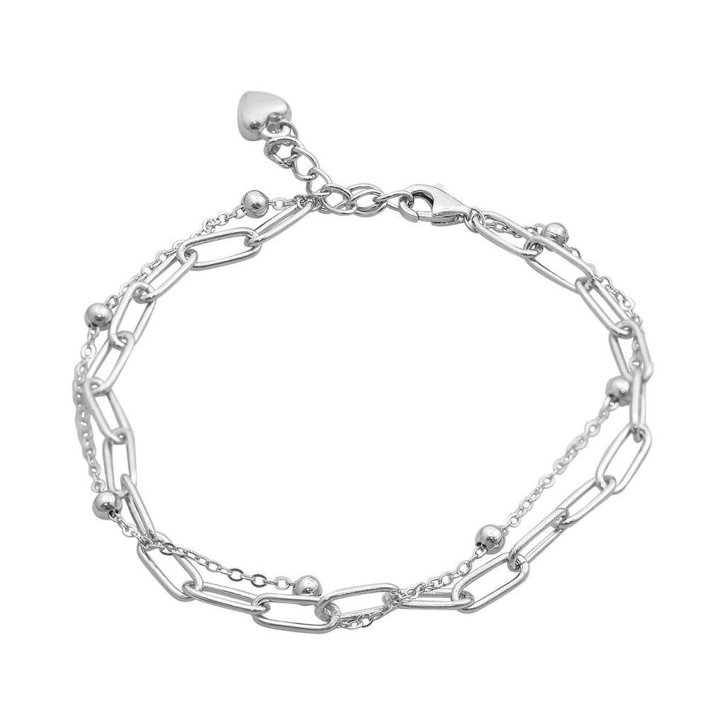 Silberarmband ohne Steine, Gewicht des Artikels 4,84 g (2172888)