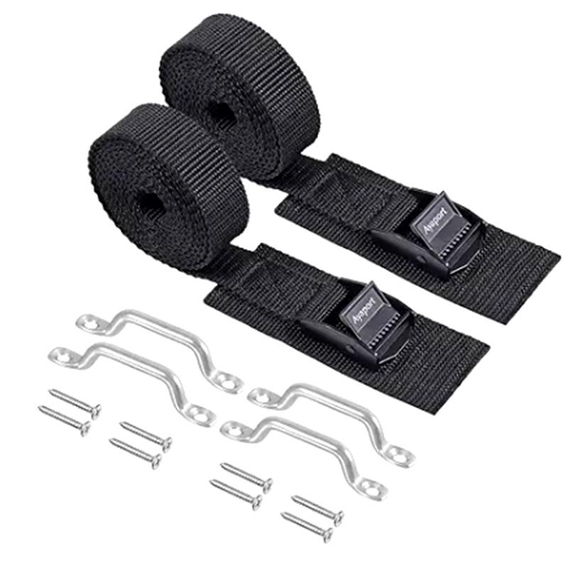 "Stainless Steel 304 Adjustable Tension Buckle and Binding Plate for Marine Yacht Accessories."