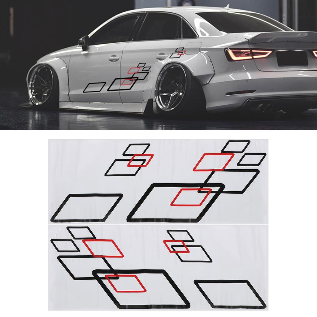 100x38cm Car Body Side Sticker PVC Decals   Sport Styling Decoration Auto Truck Racing Accessories