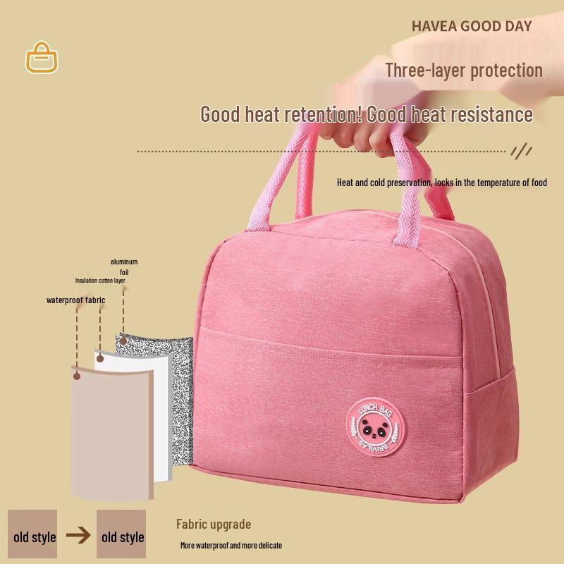 Insulated Waterproof Bento Lunch Tote with Thick Aluminum Foil - Free Shipping