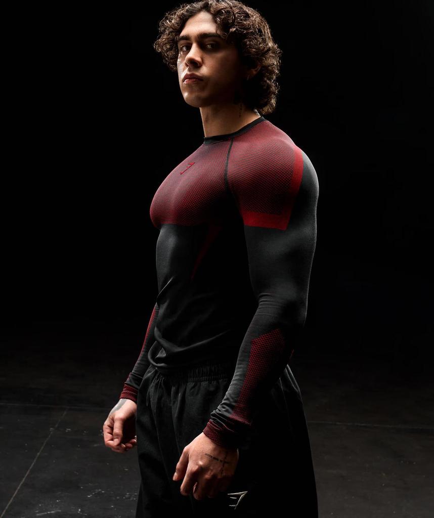 GYMSHARK Breathable Long Sleeve Running Top