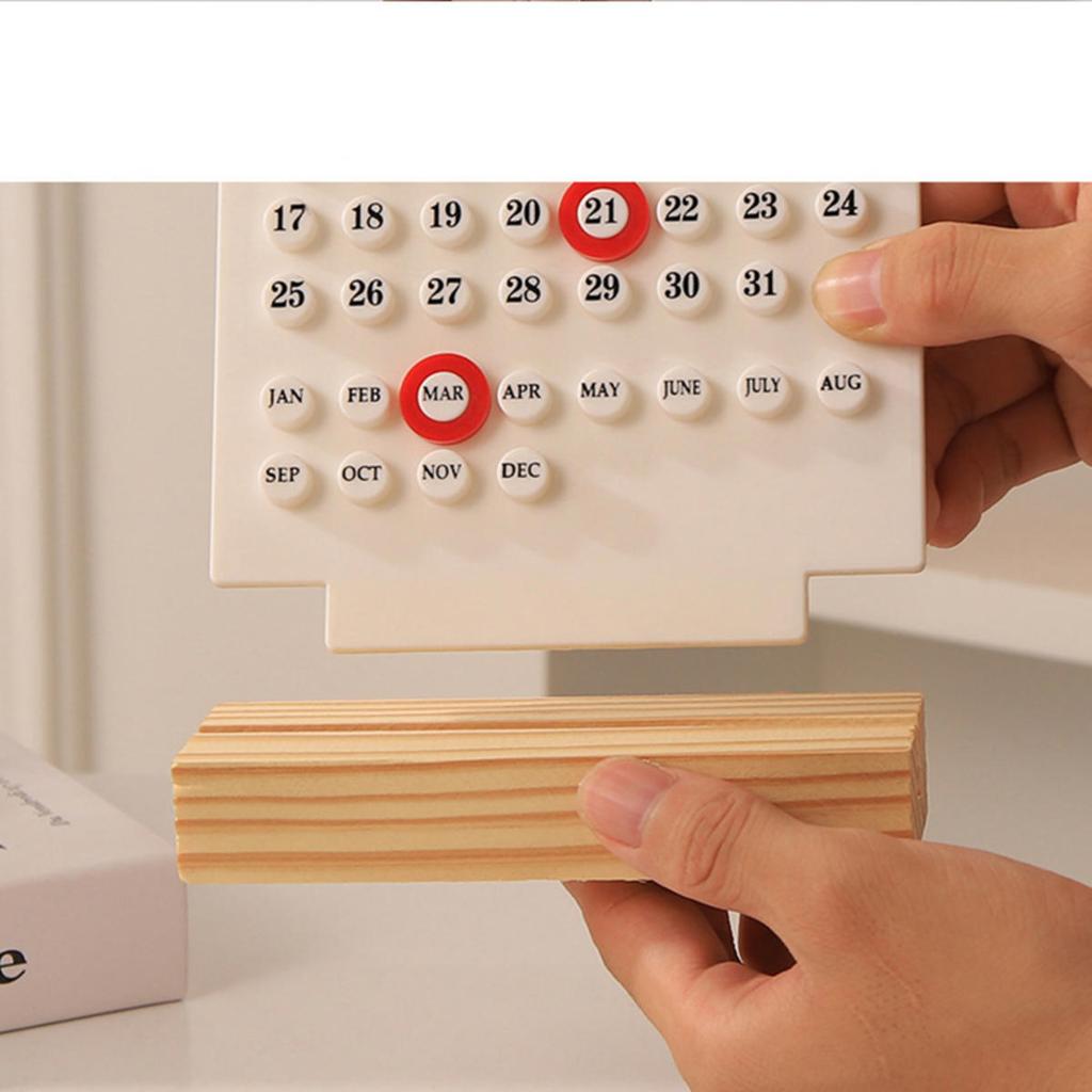 1pc modern minimalist style  creative perpetual calendar  desk calendar  office desktop decoration home decoration