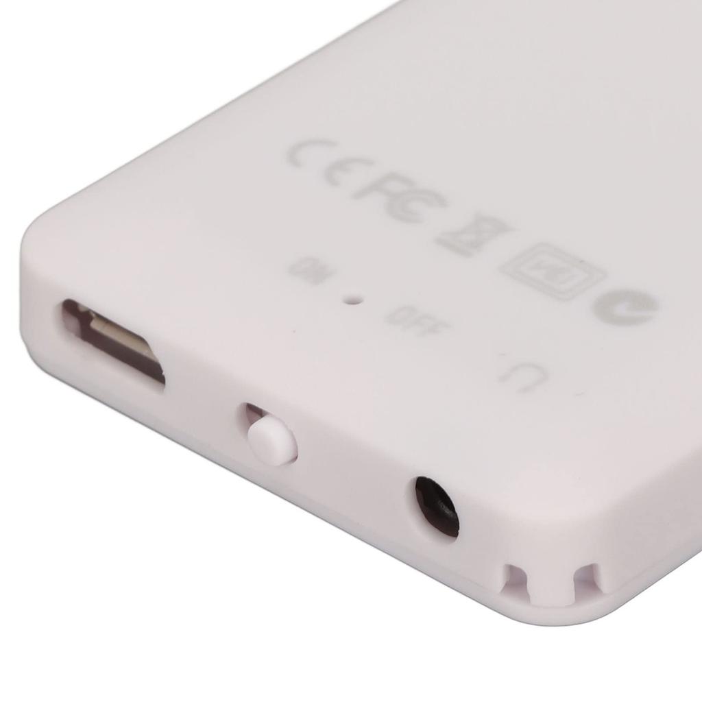 1,8-Zoll-LCD Tragbarer MP3/MP4-Player mit Kopfhörern und Ladekabel, 32 GB Unterstützung für Kinder und Erwachsene, Gehen, Laufen und mehr (Weiß)