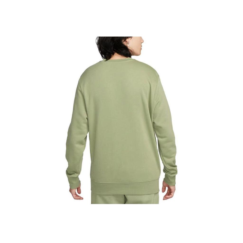 Nike Logo Fitted Crew Neck Long Sleeve Sweatshirt Men Tops Green BV2667-386