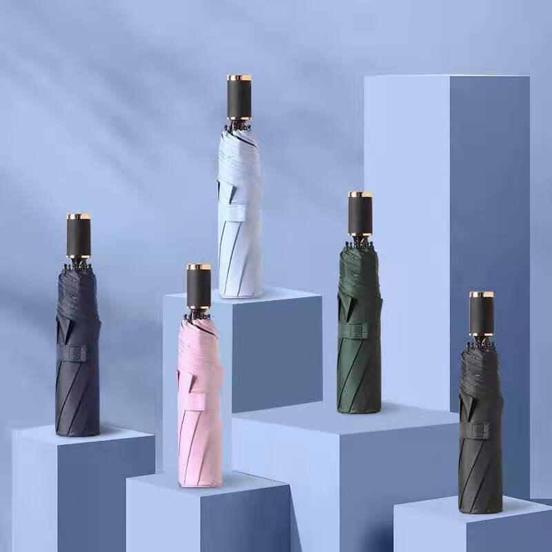 Yuan Long Jiu He UV Protection Three-Fold Umbrella