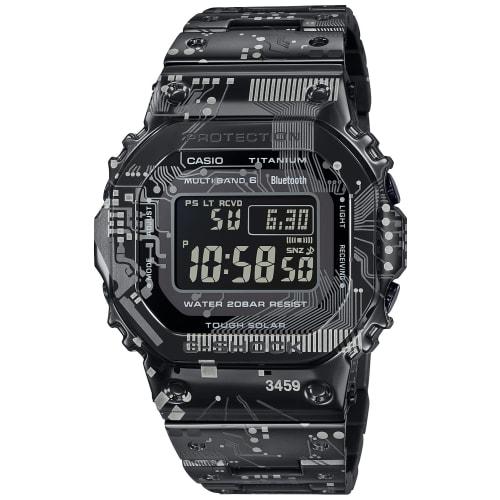 

Годинник Casio G-Shock з Bluetooth, повністю металевий, радіокерований, на сонячній батареї, титановий GMW-B5000TCC-1JR, чоловічий, чорний