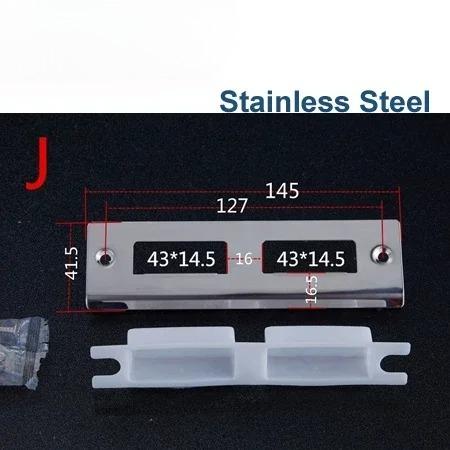 Door Lock Plate Clip Stainless Steel for Gate Home Bedroom Bathroom Door Hardware HA1021 H