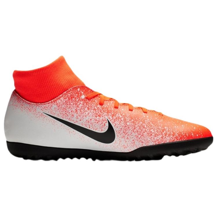 Nike Mercurial Superfly 6 Club Turf 'Orange White' (Unisex) Orange / White / Black Soccer Shoes AH7372 801
