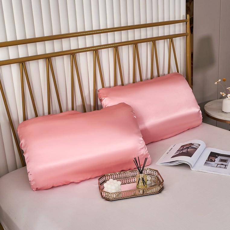 Poszewka na poduszkę satynowa z elastyczną gumką z imitacji jedwabiu - Dostępne opcje wielokolorowe