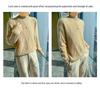 Women's Heavyweight Wool Diamond-Knit Sweater, Half-High Neck, Loose Fit.
