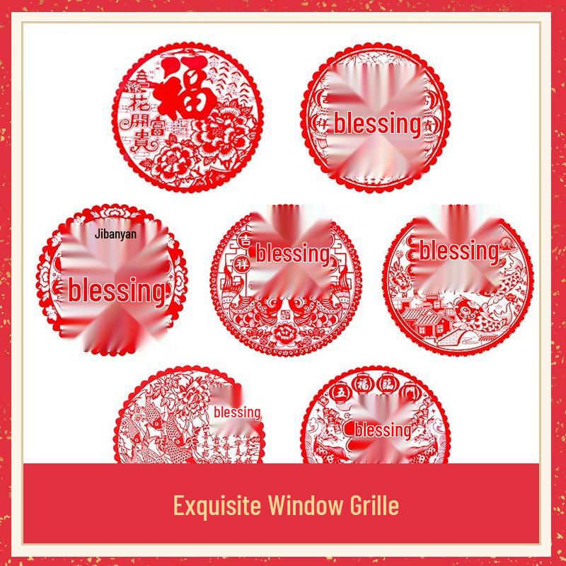 Koi Fish Fu Character Static Cling Window Decal