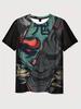 Warrior Dragon Print Super Stretch Casual Short-sleeved Men's Daily Party Home Social T-shirt Solid Color Street Fashion