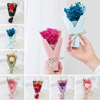 Miniaturowy mały bukiet suszonych kwiatów, sucha róża, kwiaty do kąpieli, dekoracje imprezowe, mydło kwiatowe, dekoracja ślubna, prezent, najlepszy DIY