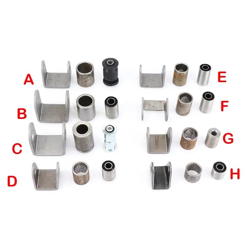 Swing Arm Support Buffer Sleeve With Steel Bushing Hanging Lugs Kit For ATV Go Kart Scooter UTV Buggy Quad Bike Suspension Parts