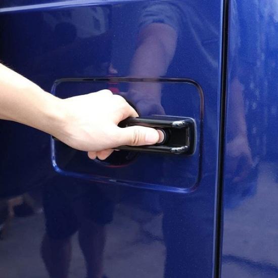 For Benz G-Class W463 G500 Glossy Black Car Door Handle Frame Trim Cover -23