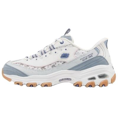 DLites Bequem Vielseitig Atmungsaktiv Unterstützung Niedrig geschnitten Dad Sneaker Damensneaker Weiß Blau 150726-LTBL