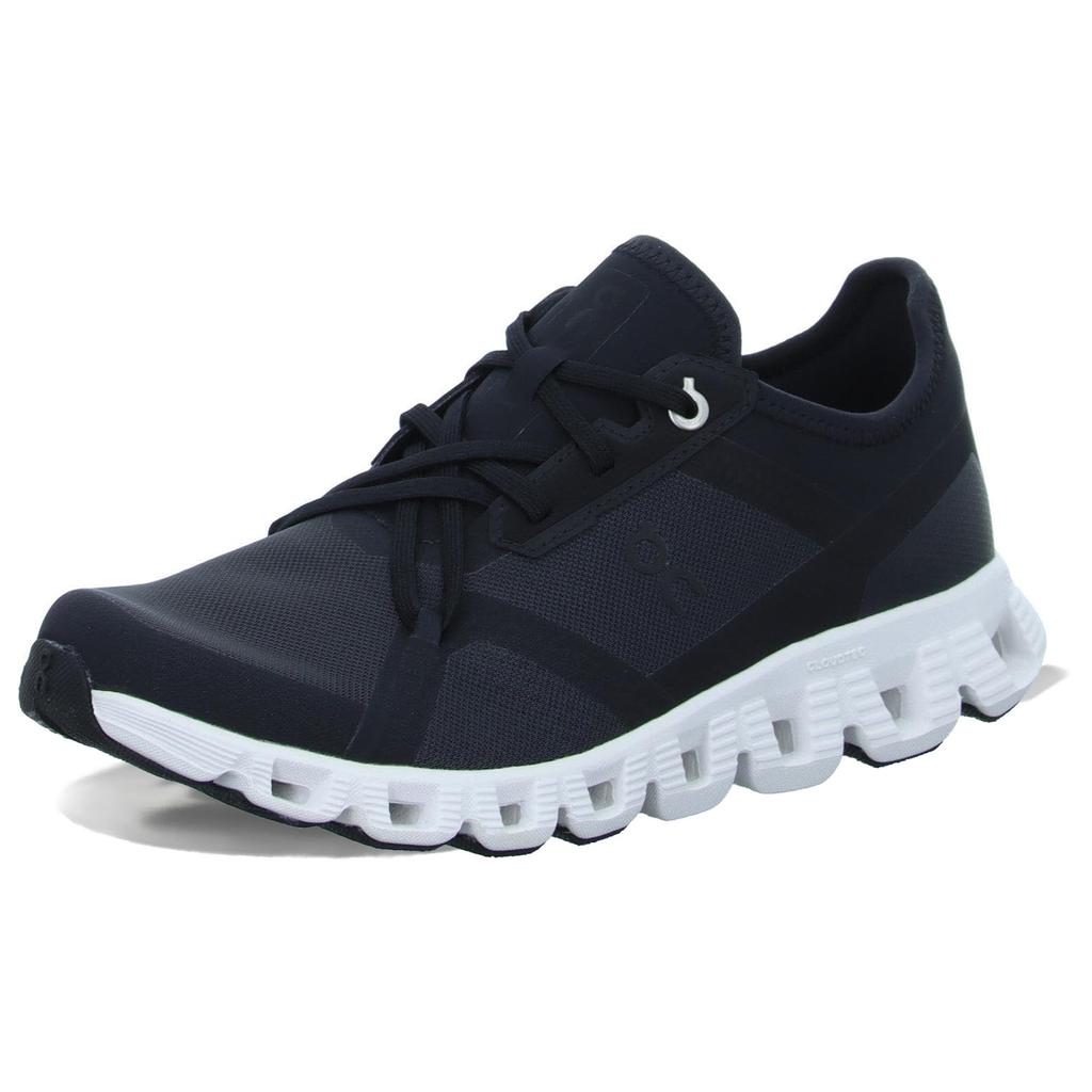 On Cloud X 3 AD Size Cm Sneakers, Black/White, Women's, 25.0