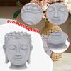 Buddha Head Flower Pot Figurine Decorative Gift Organizer Statue Plant Container for Table