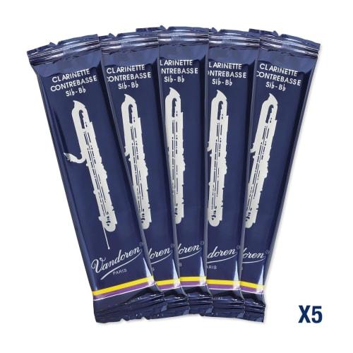 Vandoren Contrabass Clarinet Reeds, Traditional: 3 (5 Pieces) CR153