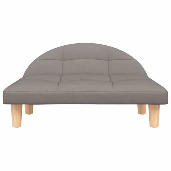 VidaXL Lit pour Chien, Canapé pour Animaux de Compagnie avec Cadre en Bois, Panier pour Chiots Maison Intérieur, Taupe 171936