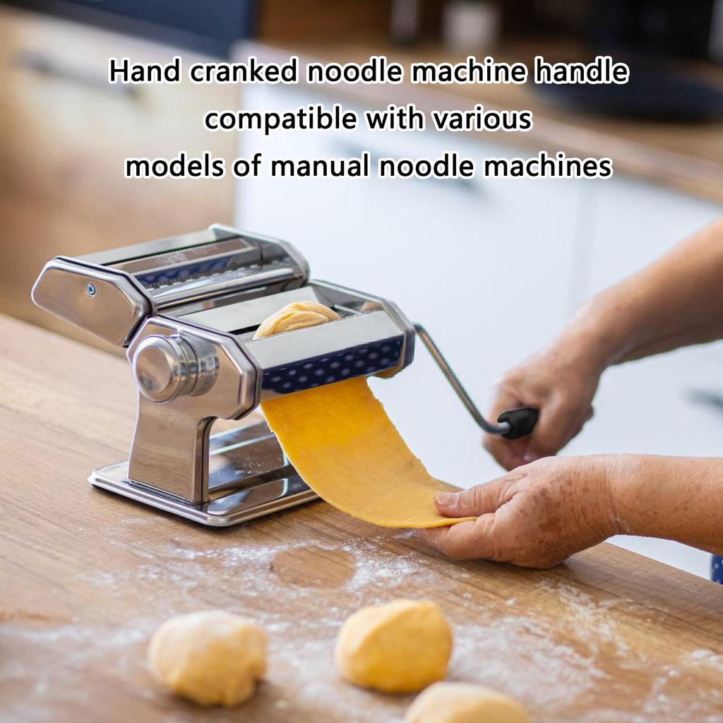 Universal Stainless Steel Hand Crank Handle For Manual Pasta Machine Replacement Quick Install Design Ergonomic Grip