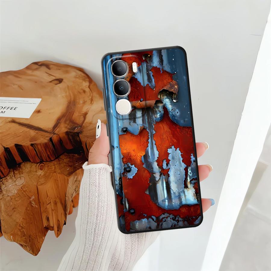 Phone Cover Case for Vivo Y50 Y95 Y51S Y78 Y75 Y81 V27 Y52S Y93 Y53S V21E V23 V29 V25 V30 Y71 Y91 Rust Marks