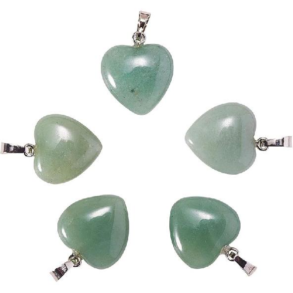 LiQunSweet 10 Pcs Genuine Amethyst Semi-Precious Gemstone Quartz Stone Heart Shape Pendants Bulk for Women Jewelry Necklace Making Findings