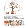 Squirrels Wall Stickers Pines Tree Stick Wall Art Decals For Kids Bedroom Playroom Living Room Home Ornament