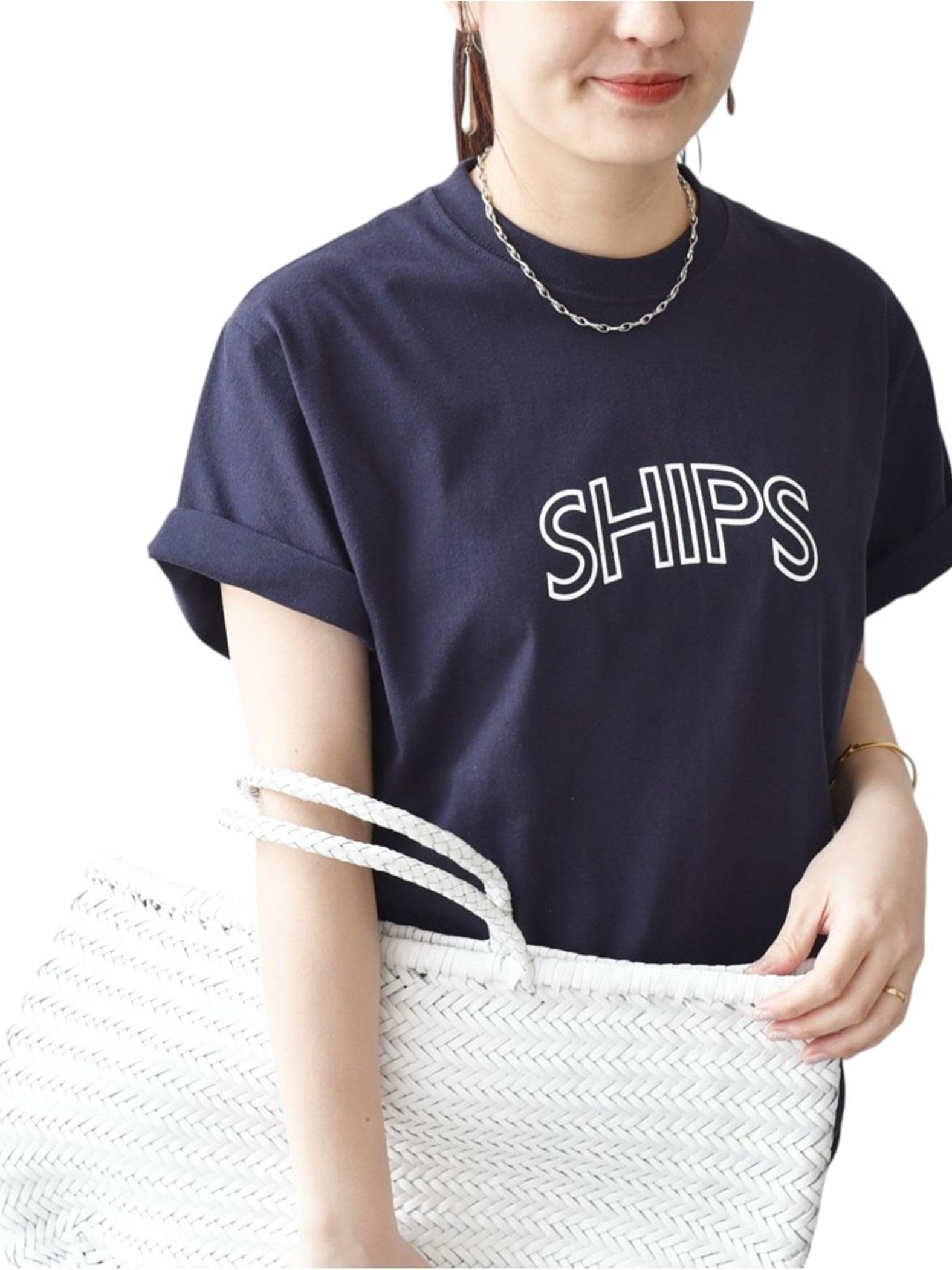 

SHIPS for Women Round Print Logo Size Web Online T-Shirt, Women s, Navy, S, 312320893, Exclusive, Pre-Order
