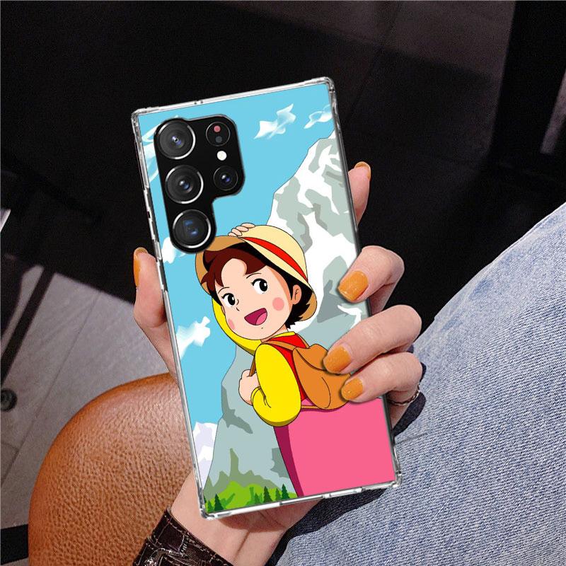 Heidi Cute Cartoon Phnoe Case for Samsung Galaxy S26 S25 Edge S23 S24 Ultra S22 Plus S21 S20 FE Unique Cover Soft Coque Galaxy S