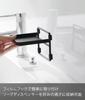 Yamazaki Jitsugyo Film Hook Soap Dispenser Storage Tray Black Main x x H8cm Hook Not Tower Floating Storage Washroom Storage 2182 Body Approx. W10.2